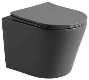 Подвесной унитаз Vincea Piatti VT1-11SMA / VT1-11SMB, антрацит матовый