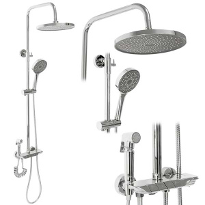 Душевая стойка Rea Max Chrome REA-P6616 с термостатом
