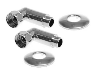 Комплект угловых американок 3/4"х1/2" Г/Ш