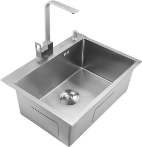 Кухонная мойка Avina HM6548 с коландером и дозатором