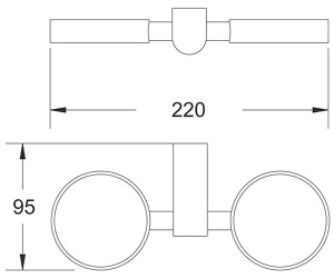 Стакан Rose RG1722T двойной