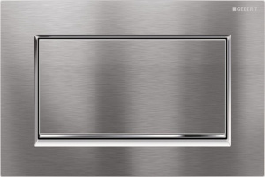 Кнопка для инсталляции Geberit Sigma 30 одинарная, белый глянцевый, вставка хром