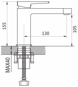 Набор смесителей Shevanik 2 в 1 (S6826T + S6801T)