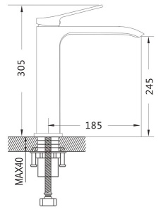 Смеситель для умывальника Shevanik S4011H / S4011T