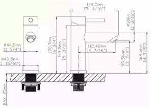 Смеситель для умывальника Gid Berlin SS080-BM-K