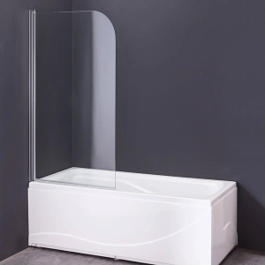 Душевая шторка на ванну SANITeco SN-21, 80х140, прозрачный