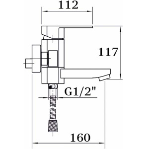 Смеситель для ванны Ganzer GZ06031-D