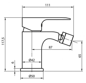 Смеситель для биде Ahti Ivaio IL501001