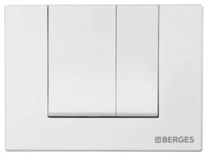 Кнопка для инсталляции Berges Novum S1 040041 / S4 040044, белый глянцевый