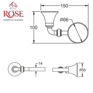 Стакан Rose RG1212