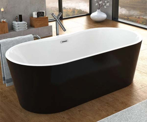 Акриловая ванна Kolpa-san Comodo FS Black, 185х90