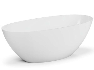 Ванна из искусственного камня Belux Осло белый матовый Solid Surface