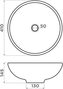 Умывальник Omoikiri Hitomi-BL Natceramic