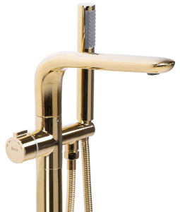 Смеситель для ванны Rea Clark gold REA-B5302 / gold matt REA-B5303 напольный, золото