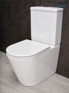Напольный унитаз Gid Tn2189 с сиденьем Soft Close, белый