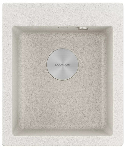 Кухонная мойка Paulmark Kante 40 PM104249-GR / PM104249-GRM, 42х49, серый металлик