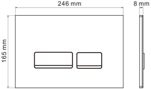 Кнопка для инсталляции Roxen Glass 430280B