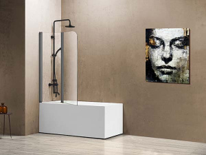 Душевая шторка на ванну Vincea VSB-12114CLGM, 114х140, прозрачный