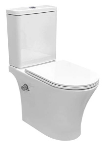 Напольный унитаз Roxen Urban Bidet 600190-01X Rimless Soft Close с функцией биде, белый