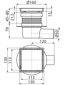 Душевой трап AlcaPlast APV140