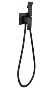 Смеситель встраиваемый Hansberge H3077BL с гигиеническим душем
