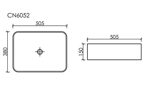 Умывальник CeramicaNova Element CN6052MP