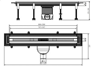 Душевой трап Vieir DL80B-S