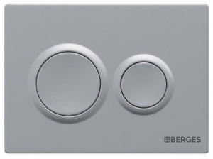 Кнопка для инсталляции Berges Novum O2 040062 / O3 040063, сатин (хром матовый)