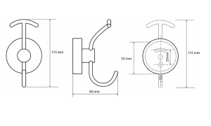 Крючок Bemeta Omega 104105252