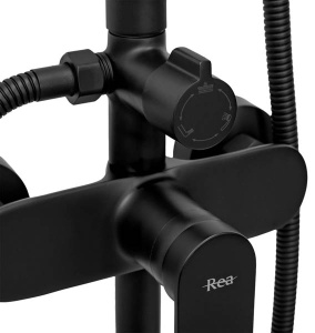 Душевая стойка Rea Verso Black Matt REA-P9145