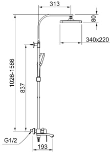 Душевая стойка Raglo R01.24