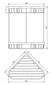 Полка Omnires Uni UN3515ACR