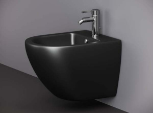 Подвесное биде CeramicaNova Metropol CN4003MB с донным клапаном