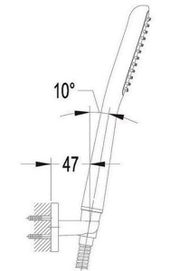 Душевая лейка со шлангом Omnires HUDSONX-PCR