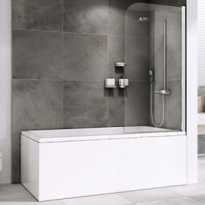 Душевая шторка на ванну Abber Ewiges Wasser AG52080 / AG52100, 80х140, прозрачный