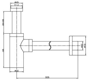 Сифон для умывальника Lauter 21635W