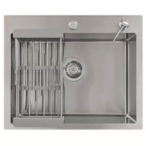 Кухонная мойка Wisent WS-35848+WW405A+W302644 с коландером и дозатором