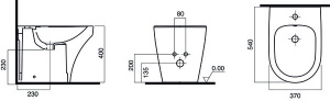 Напольное биде AM.PM Inspire C503111WH