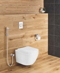 Подвесной унитаз Grohe Euro 39328000 безободковый с крышкой Soft Close