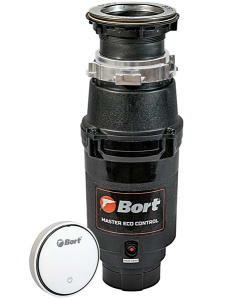 Кухонная мойка Roxen Simple PVD (оружейная сталь) с коландером, дозатором и измельчителем Bort Master Eco Control 93417999, 50х48, оружейная сталь