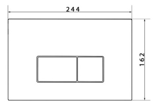 Кнопка для инсталляции Caprigo Line ABS LA002-white