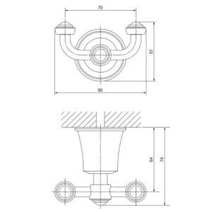 Крючок Omnires Art Line AL53120CR