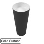 Умывальник Whitecross Air черный / белый матовый Solid Surface