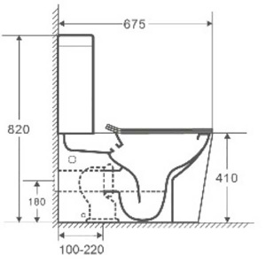 Напольный унитаз WeltWasser Gelbach 001 XL GL-WT