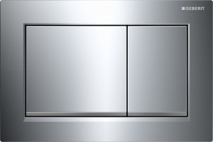 Кнопка для инсталляции Geberit Omega 30, белый глянцевый, золото