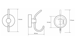 Крючок Bemeta Omega 104105242