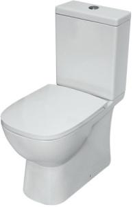 Напольный унитаз Sanita Luxe Quadro Slim (с крышкой SoftClose), белый