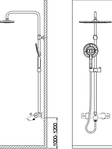 Душевая стойка WeltWasser WW TS 6270