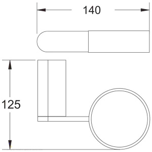 Стакан Rose RG1712T
