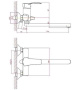Смеситель для ванны Cron CN2270